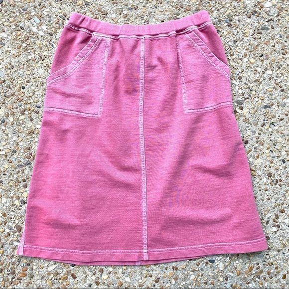 Women’s L.L. Bean Pink Casual Drawstring Pockets Cotton Skirt XS - Picture 1 of 9